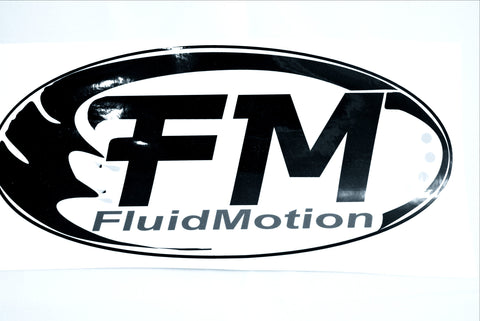 Adhesive FM Ski Decal (NEW!) - Fluid Motion Sports - Sproat Lake