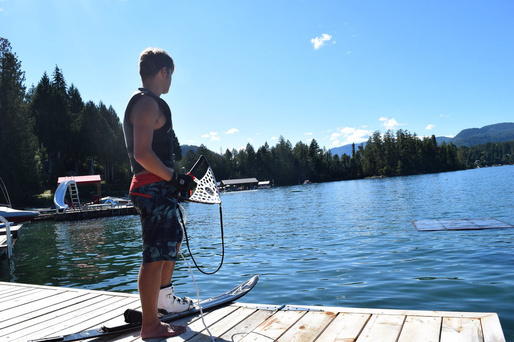 Hardshell Water Ski Bindings, Intuition Liners, Handle Guards Fluid